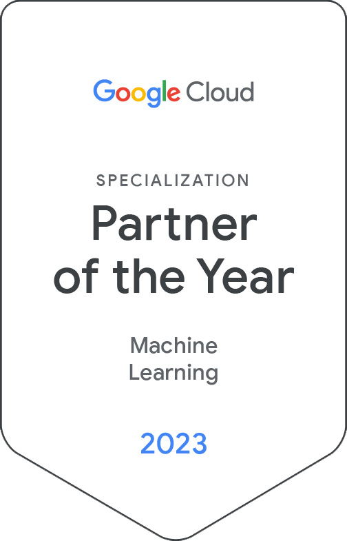 Devoteam's awards: Google Cloud - Specialization partner of the year - Machine Learning 2023