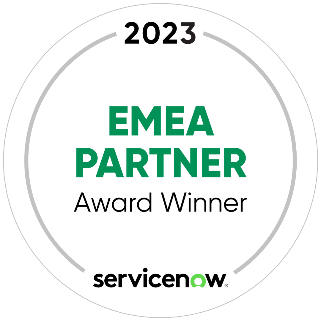 Devoteam's awards: ServiceNow - EMEA Partner Award Winner 2023