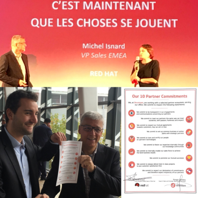 We were Silver Sponsor of Red Hat forum Paris