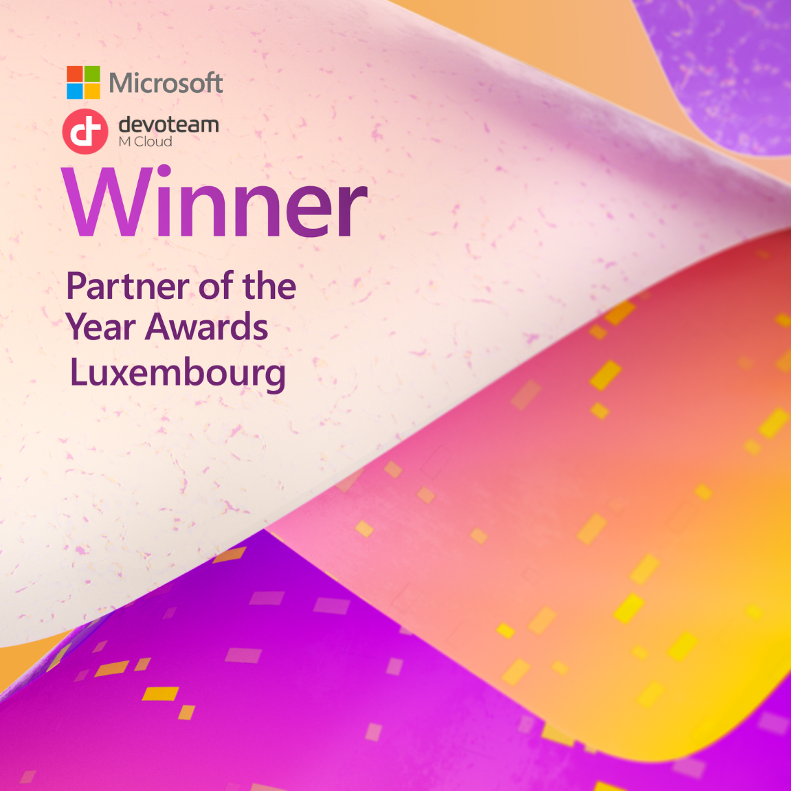 Devoteam M Cloud recognized as the winner of Luxembourg 2022 Microsoft Partner of the Year