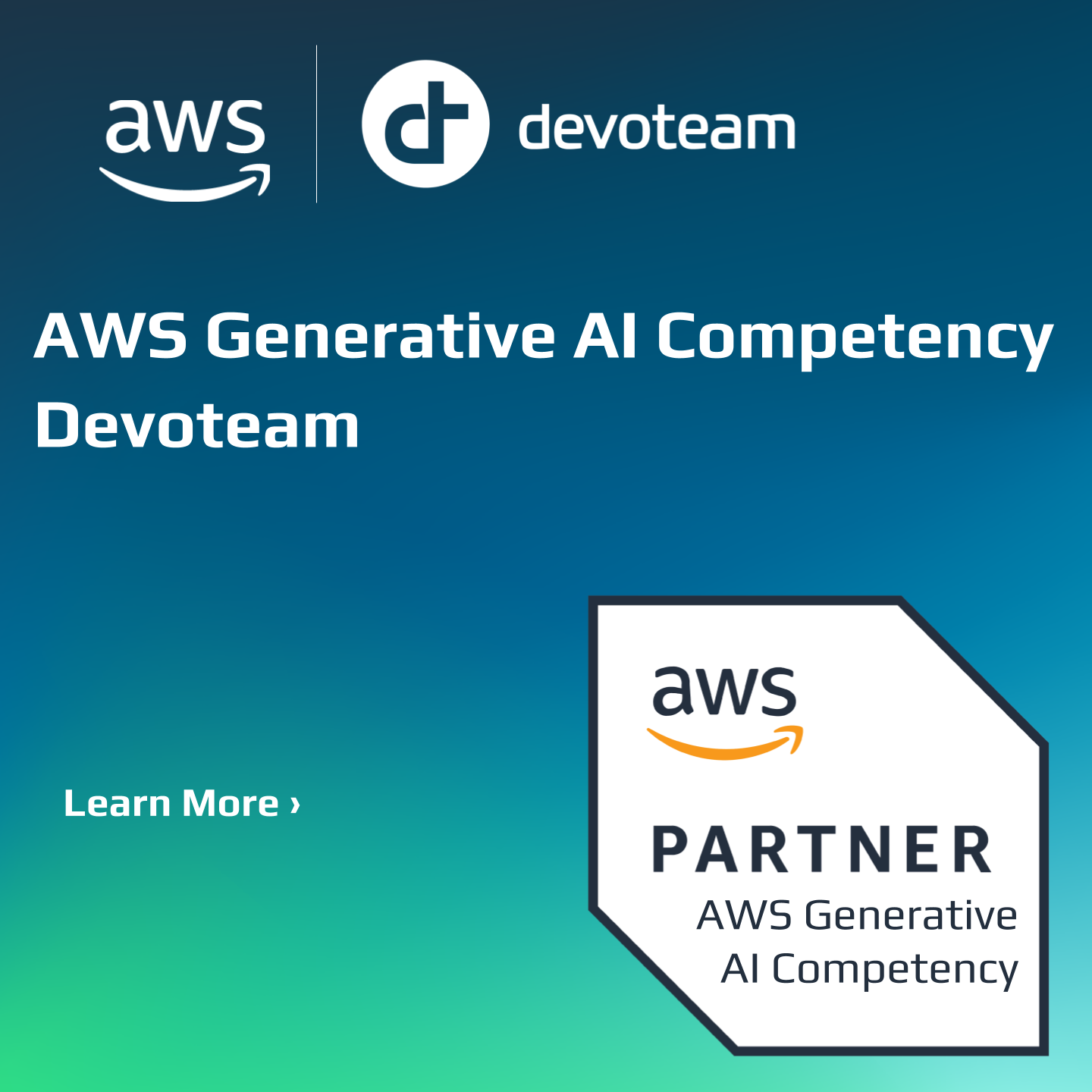 Devoteam Achieves the AWS Generative AI Competency