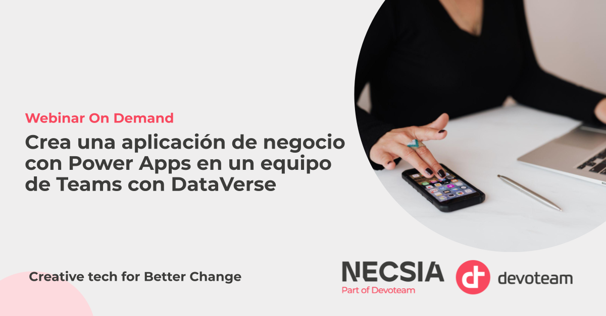 Crea una aplicación de negocio con Power Apps en un equipo de Teams con DataVerse