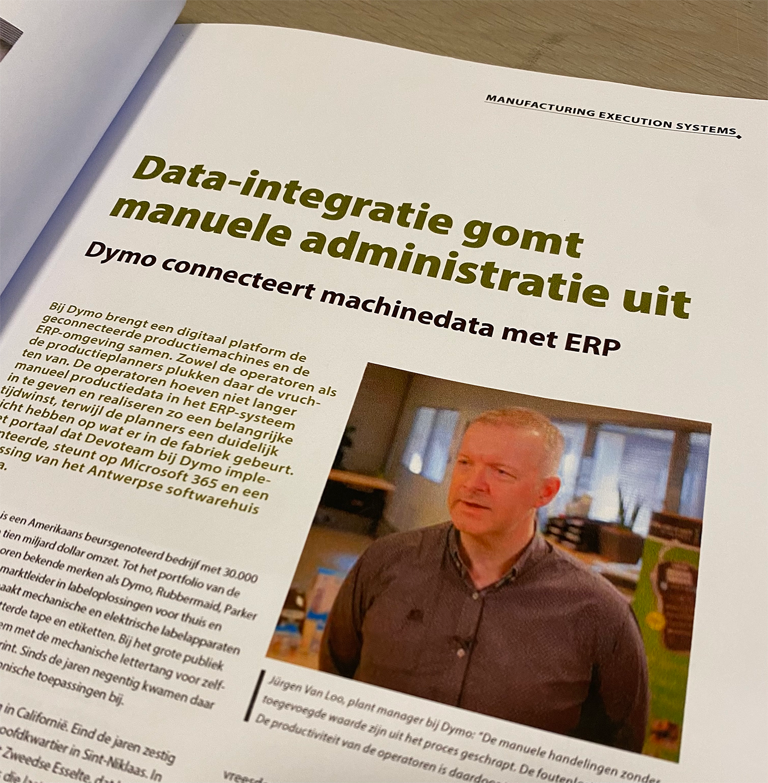 Value Chain publishes interview with our client Dymo