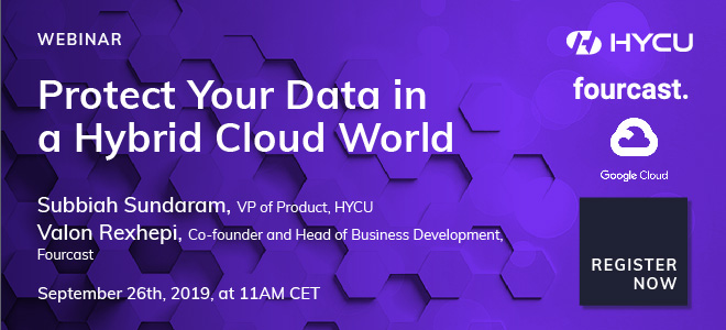 HYCU Google Cloud Fourcast webinar data recovery