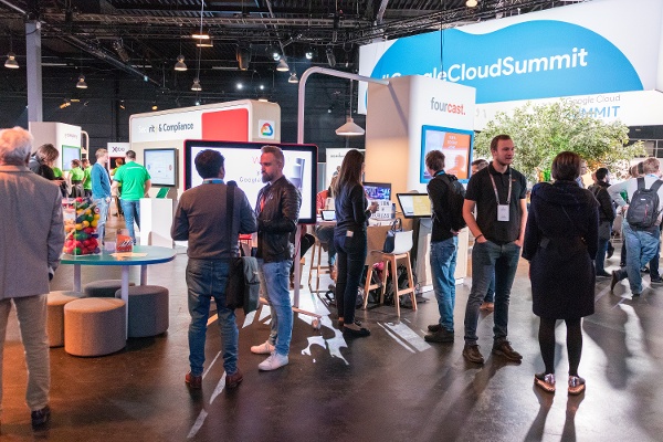 Fourcast booth Google Cloud SUmmit 2018