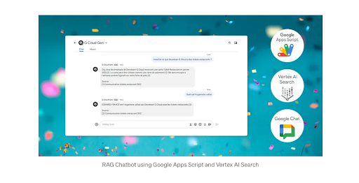 RAG Chatbot using Vertex AI Search and Google Apps Script