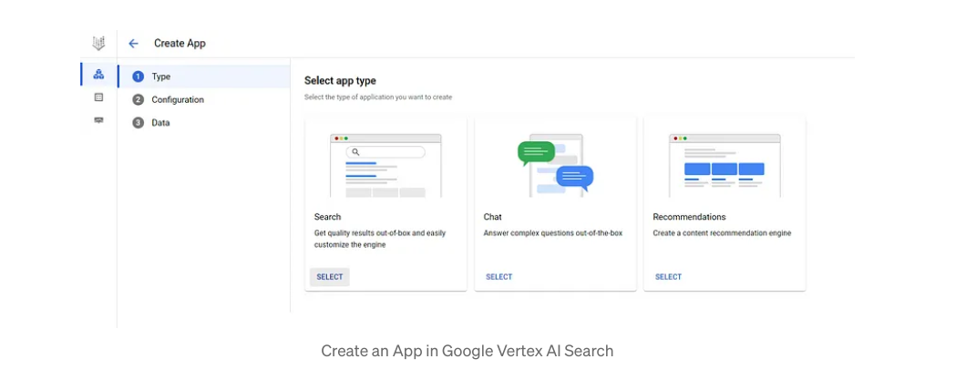 Creating an App in Vertex AI Search