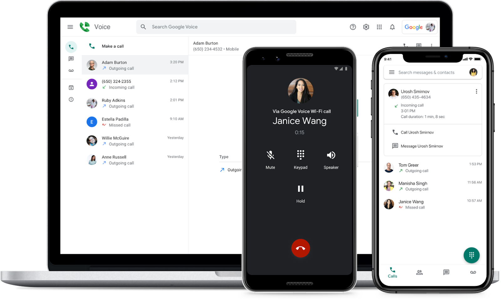 Google Voice Dashboard