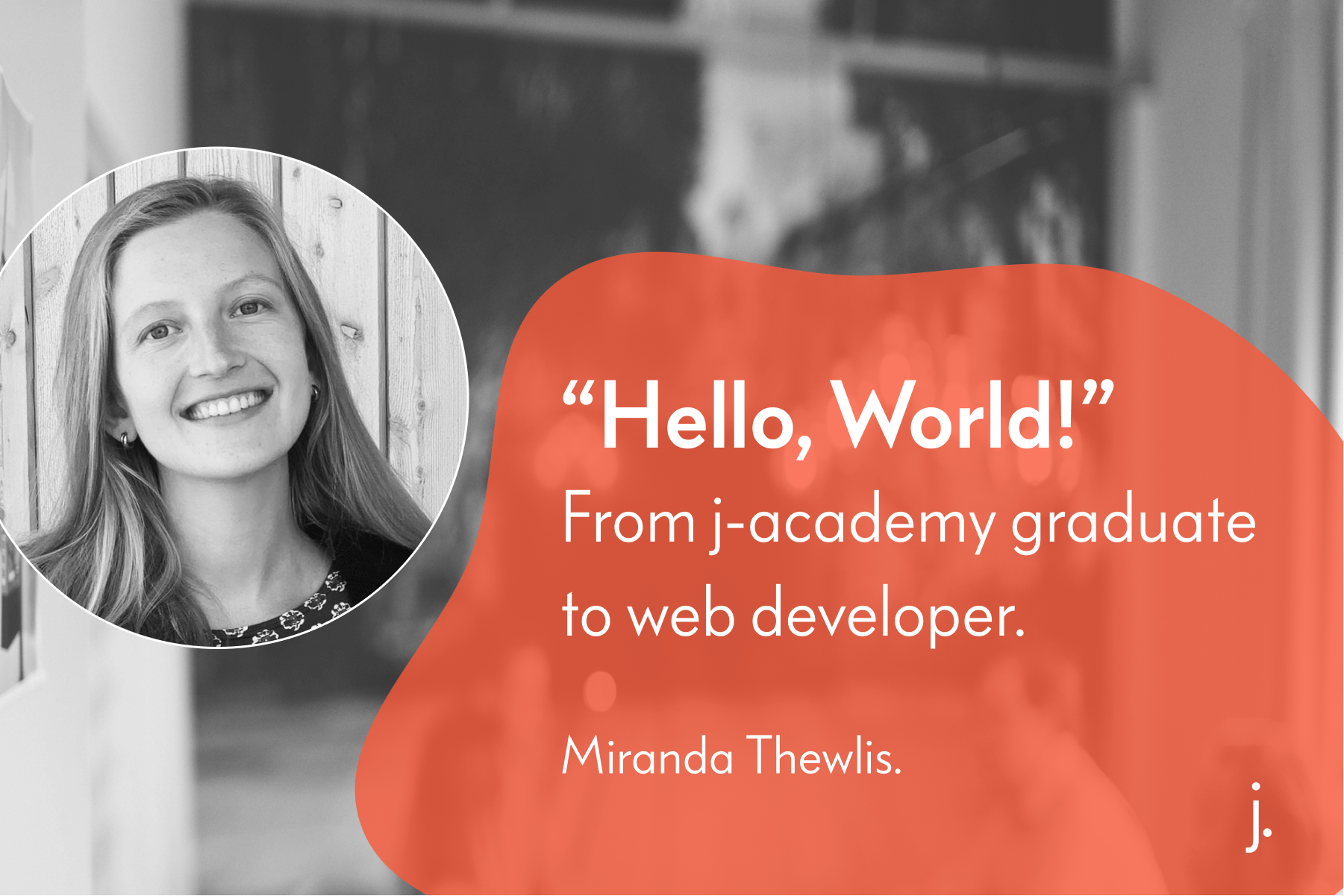 From j-academy graduate to web developer: