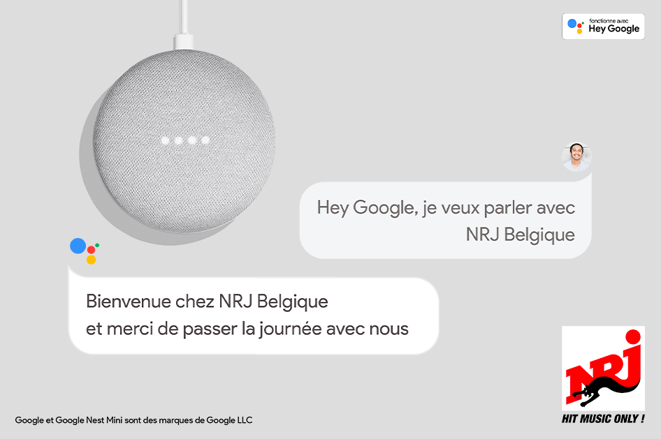 NRJ Belgium launches its voice app on Google