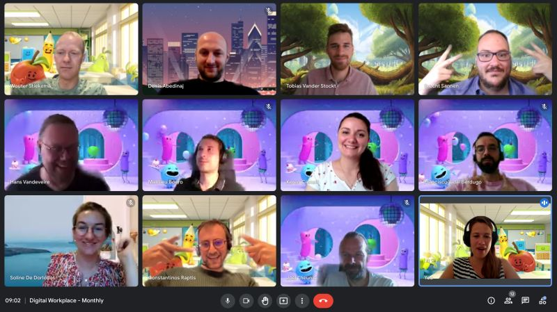 online meeting google workspace team